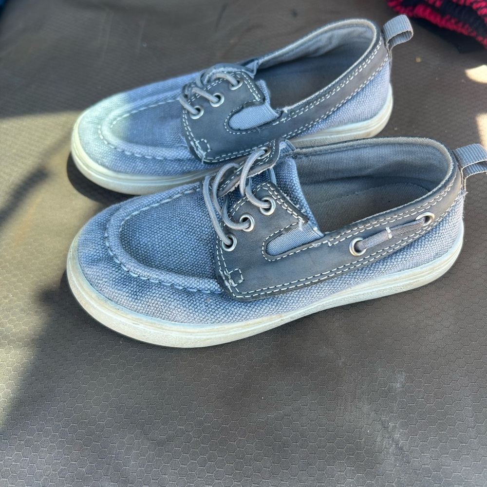Kids Blue Boat Shoes
